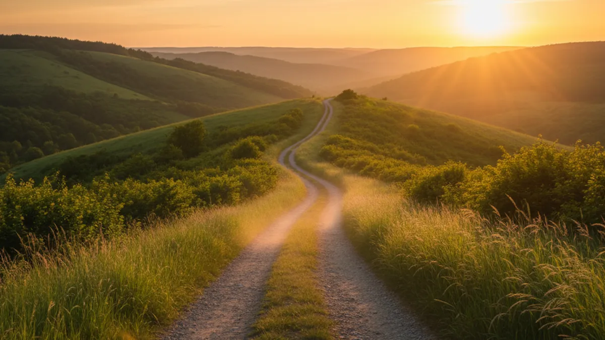 キャリアの成長と新しい始まりを象徴する風景