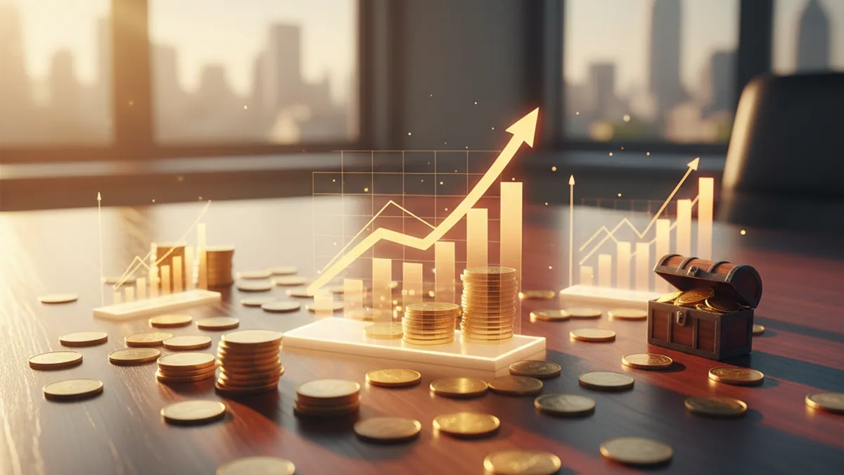 年収アップを象徴する金融チャート