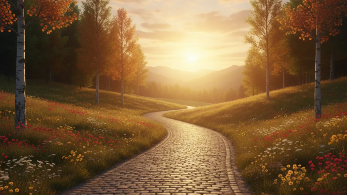 キャリアの成長と新しい始まりを象徴する風景