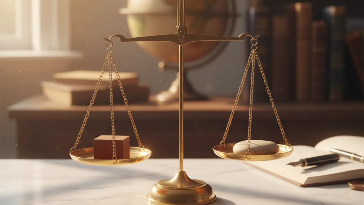 職種比較を象徴する天秤