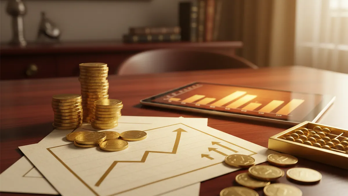 年収アップを象徴する金融チャート