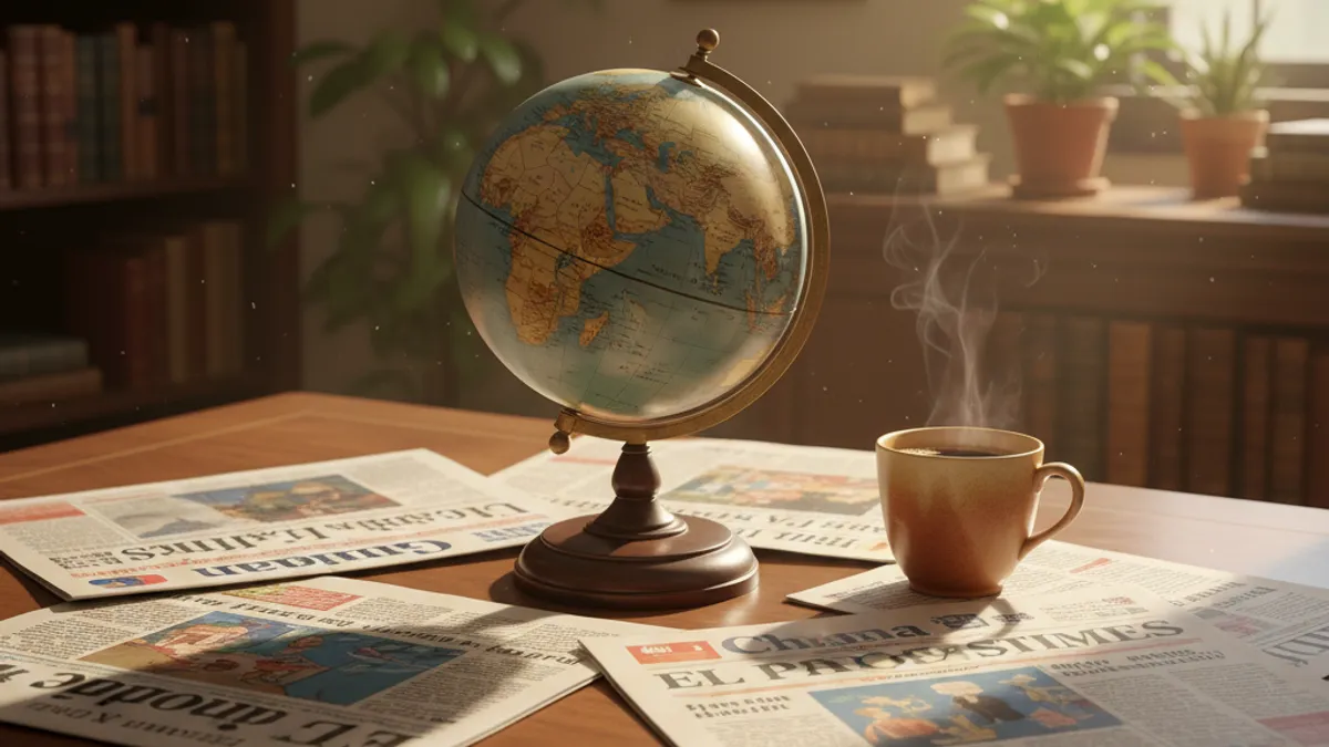 グローバルな視野を象徴する書斎