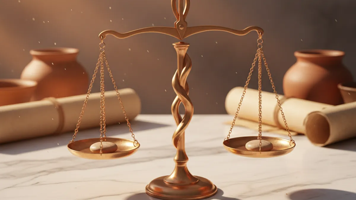 職種比較を象徴する天秤