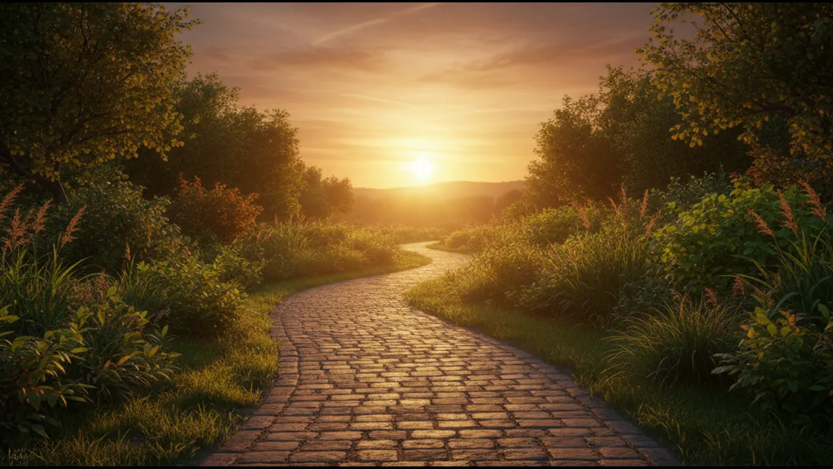 キャリアの成長と新しい始まりを象徴する風景