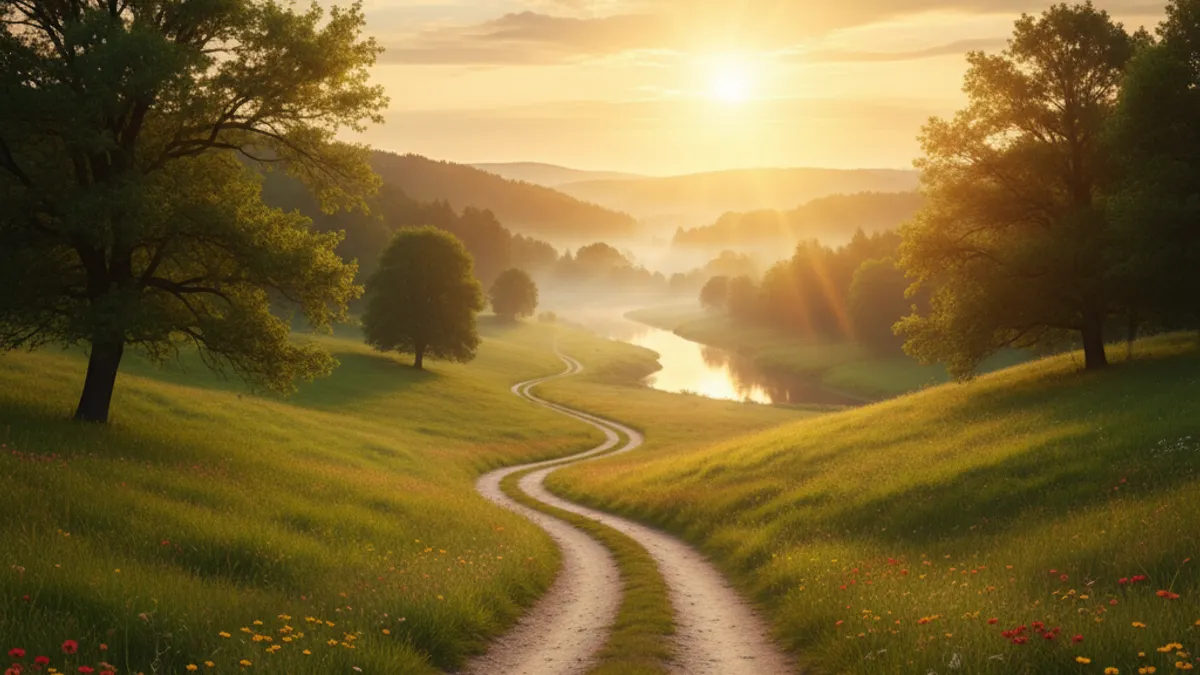 キャリアの成長と新しい始まりを象徴する風景