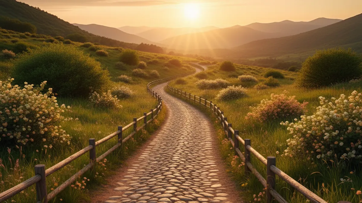 キャリアの成長と新しい始まりを象徴する風景