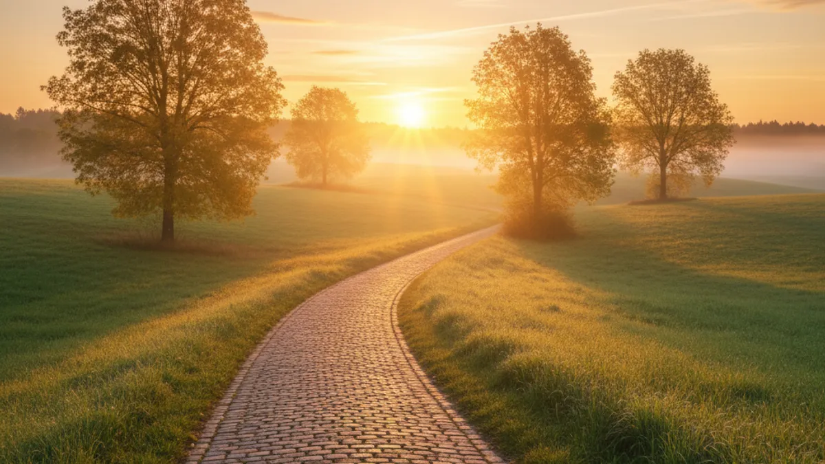 キャリアの成長と新しい始まりを象徴する風景