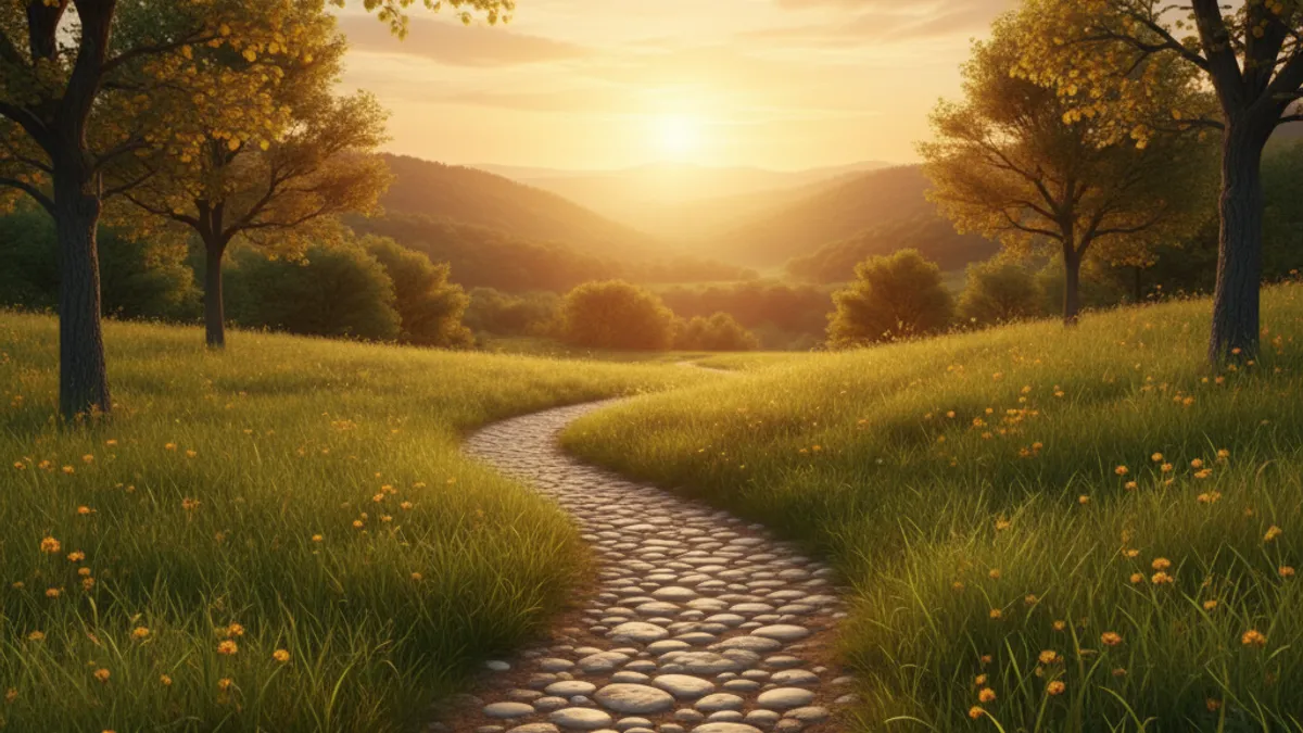 キャリアの成長と新しい始まりを象徴する風景