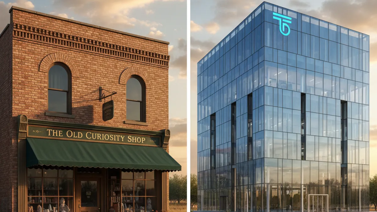 従来型営業とSaaS営業の環境の違いを象徴する建物