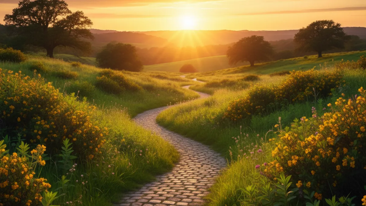 キャリアの成長と新しい始まりを象徴する風景