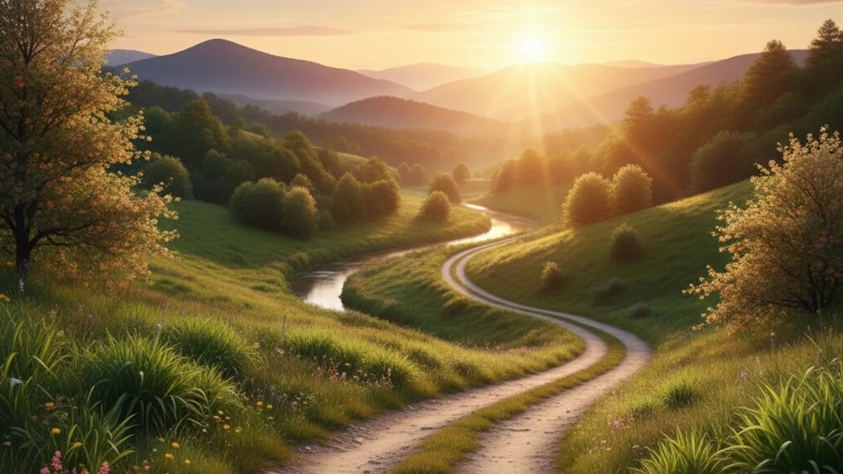 キャリアの成長と新しい始まりを象徴する風景