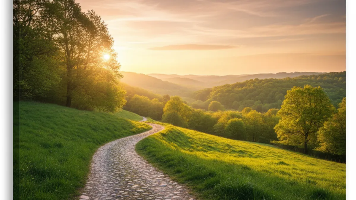 キャリアの成長と新しい始まりを象徴する風景