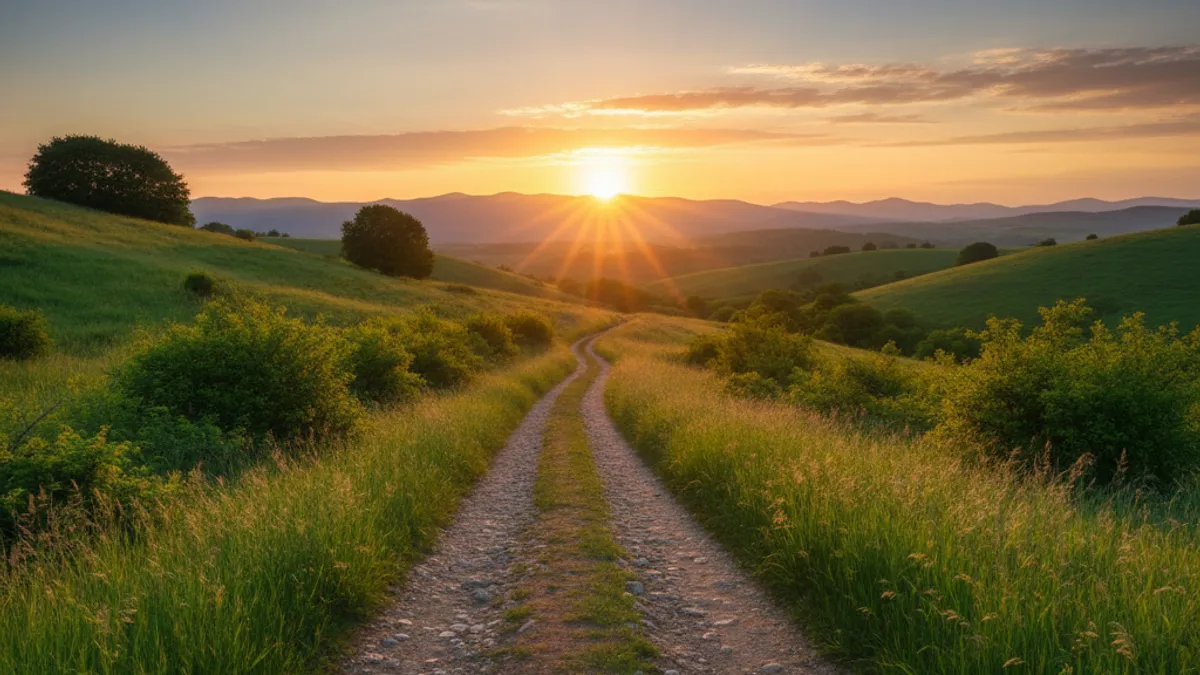 キャリアの成長と新しい始まりを象徴する風景