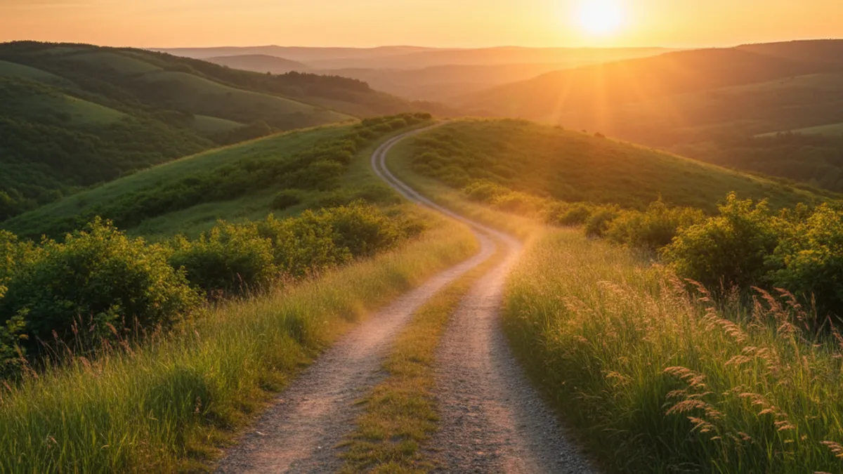 キャリアの成長と新しい始まりを象徴する風景
