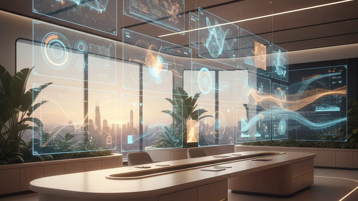 AI技術の未来を感じるワークスペース