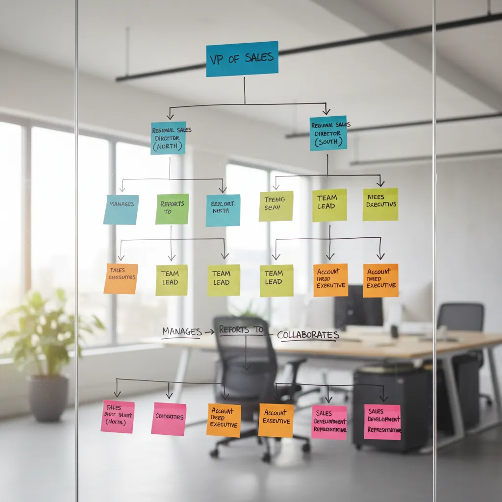 SaaS企業の営業組織図——IS/FS/CS/AE/SDR/BDRの役割と年収